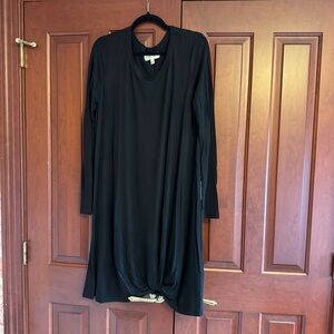 Anthropologie Porridge Black Long Sleeve Dress